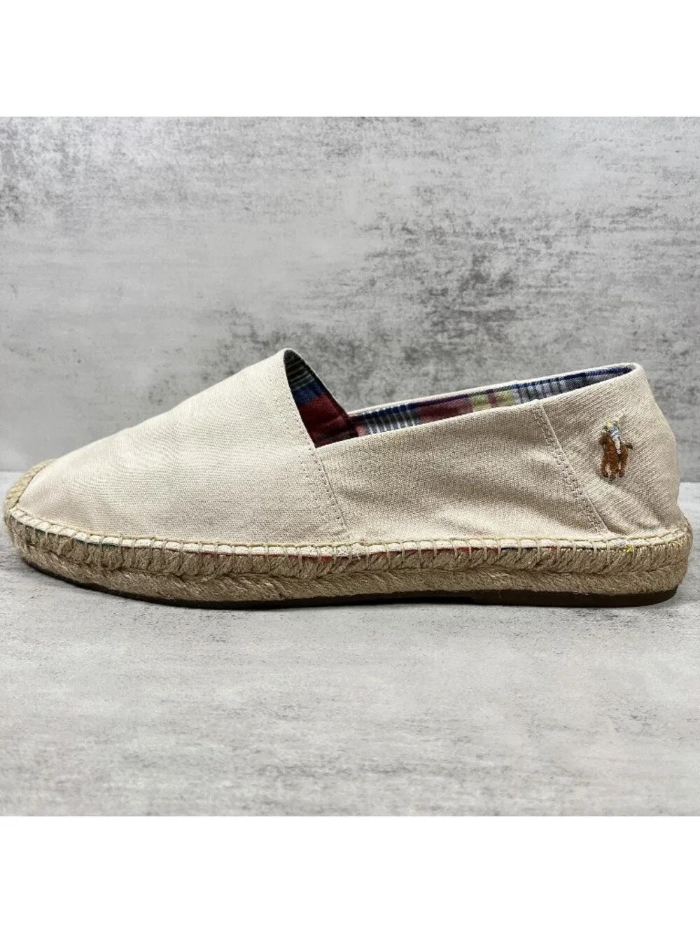 Polo Ralph Lauren Cevio Slip-on Canvas  Espadrilles - Men's Size 10 - Beige